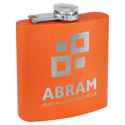 Powder Coated Stainless Steel Flask 6 oz. JDS
