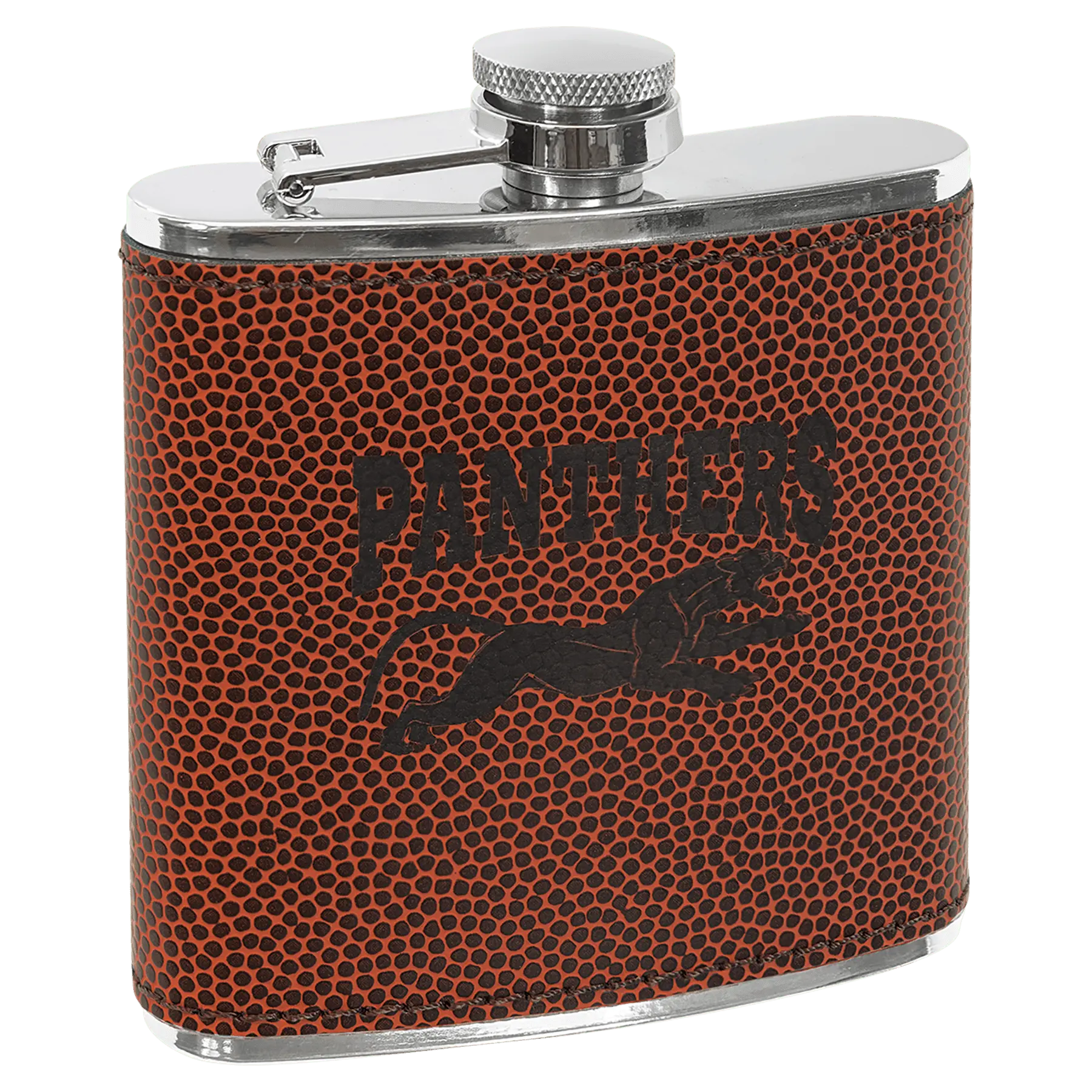 Leatherette Stainless Steel Flask 6 oz. - Custom JDS