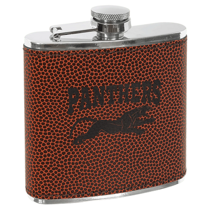 Leatherette Stainless Steel Flask 6 oz. - Custom JDS