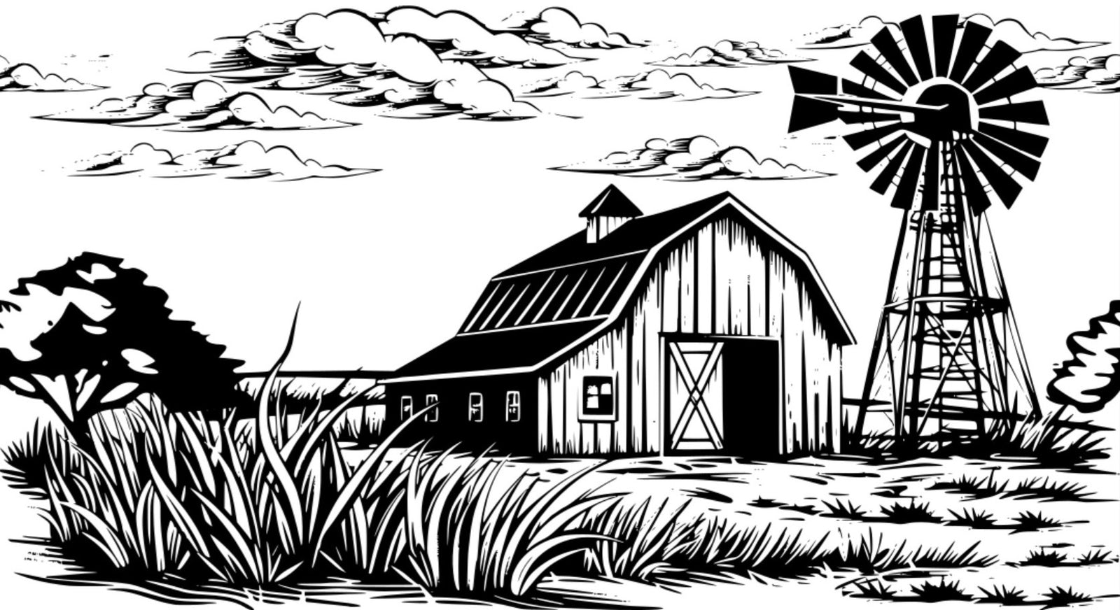Farm & Windmill