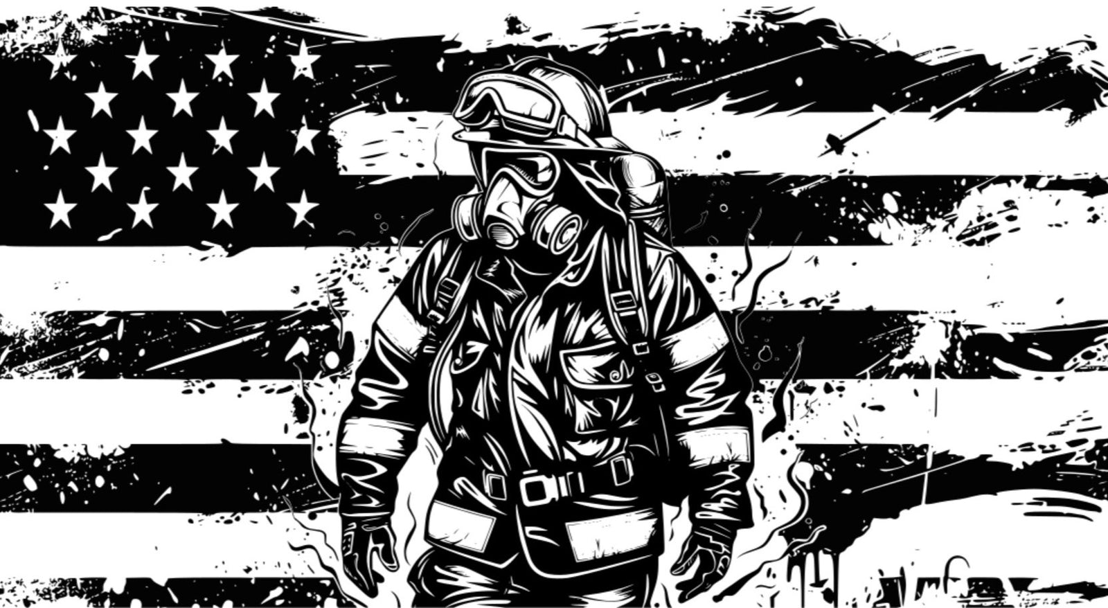 Firefighter American Flag