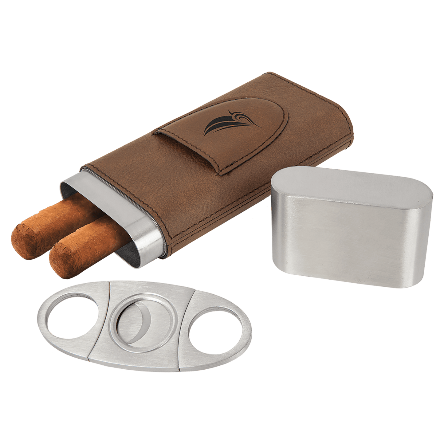 Cigar Case with Cutter - Custom Leatherette