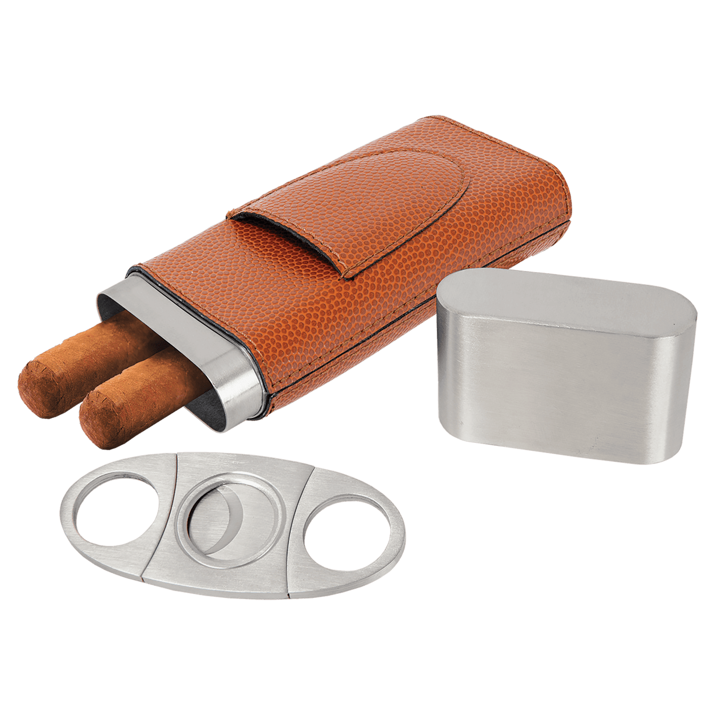 Cigar Case with Cutter - Custom Leatherette