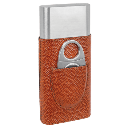 Cigar Case with Cutter - Custom Leatherette