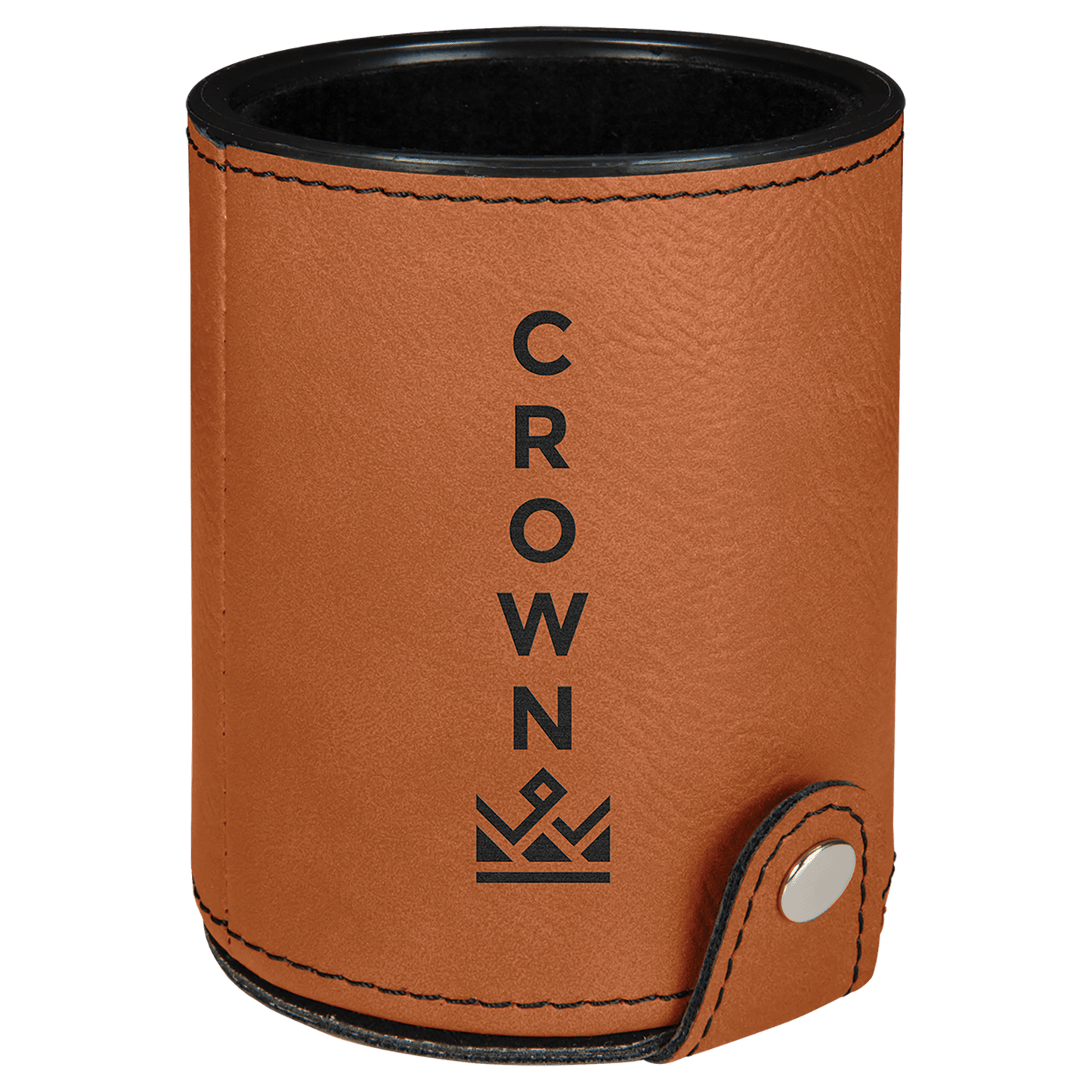 Leatherette Dice Cup with 5 Dice - Custom