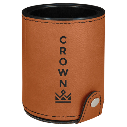Leatherette Dice Cup with 5 Dice - Custom JDS