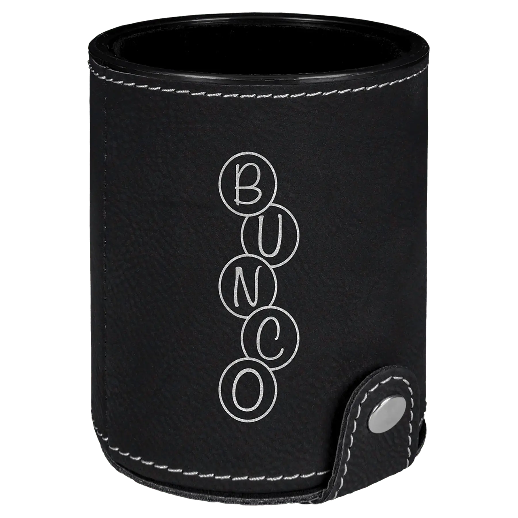 Leatherette Dice Cup with 5 Dice - Custom JDS