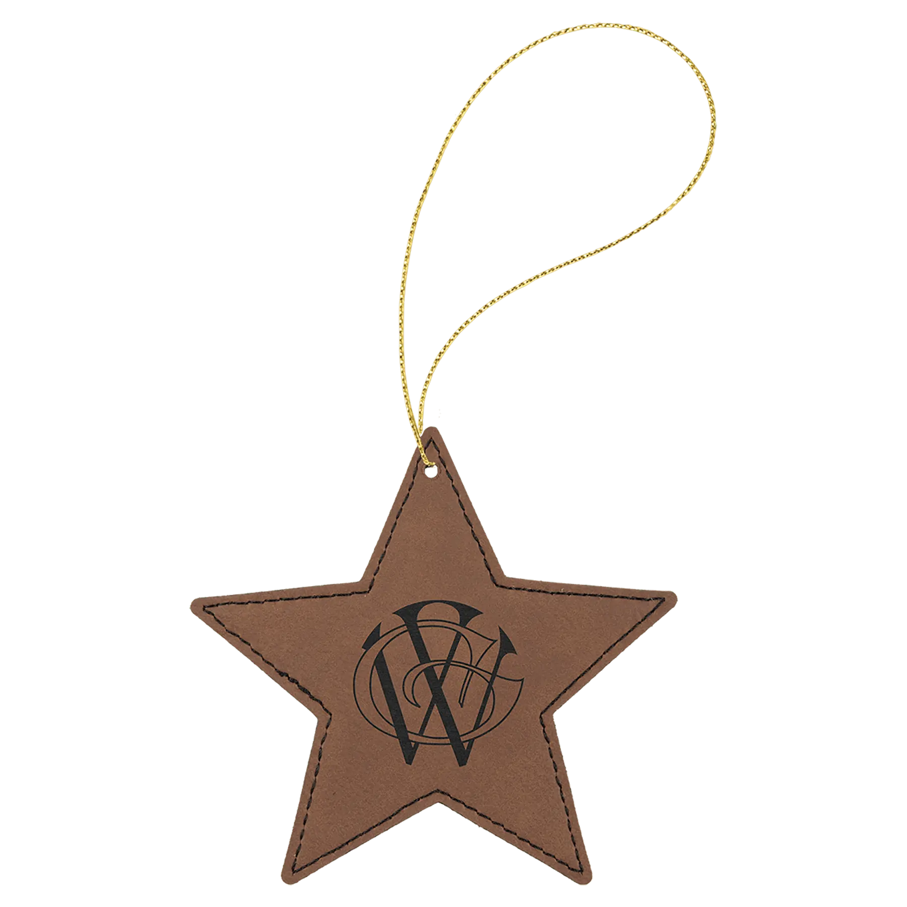 Leatherette Ornament with String - Custom JDS