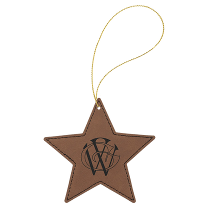 Leatherette Ornament with String - Custom JDS