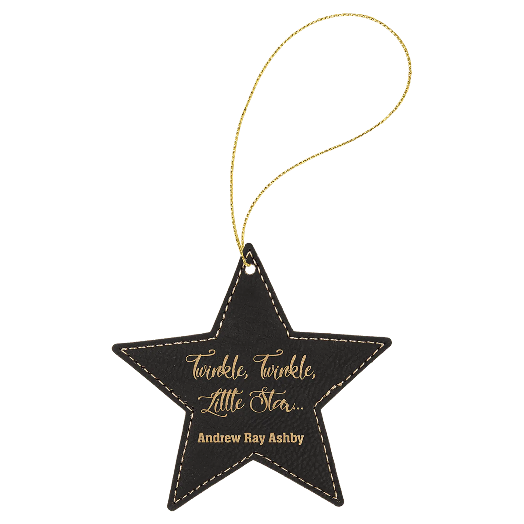 Leatherette Ornament with String - Custom JDS