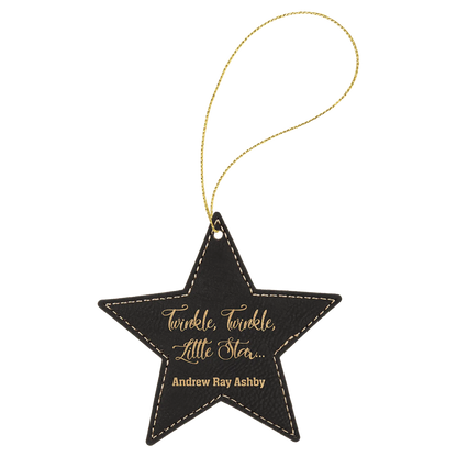 Leatherette Ornament with String - Custom JDS
