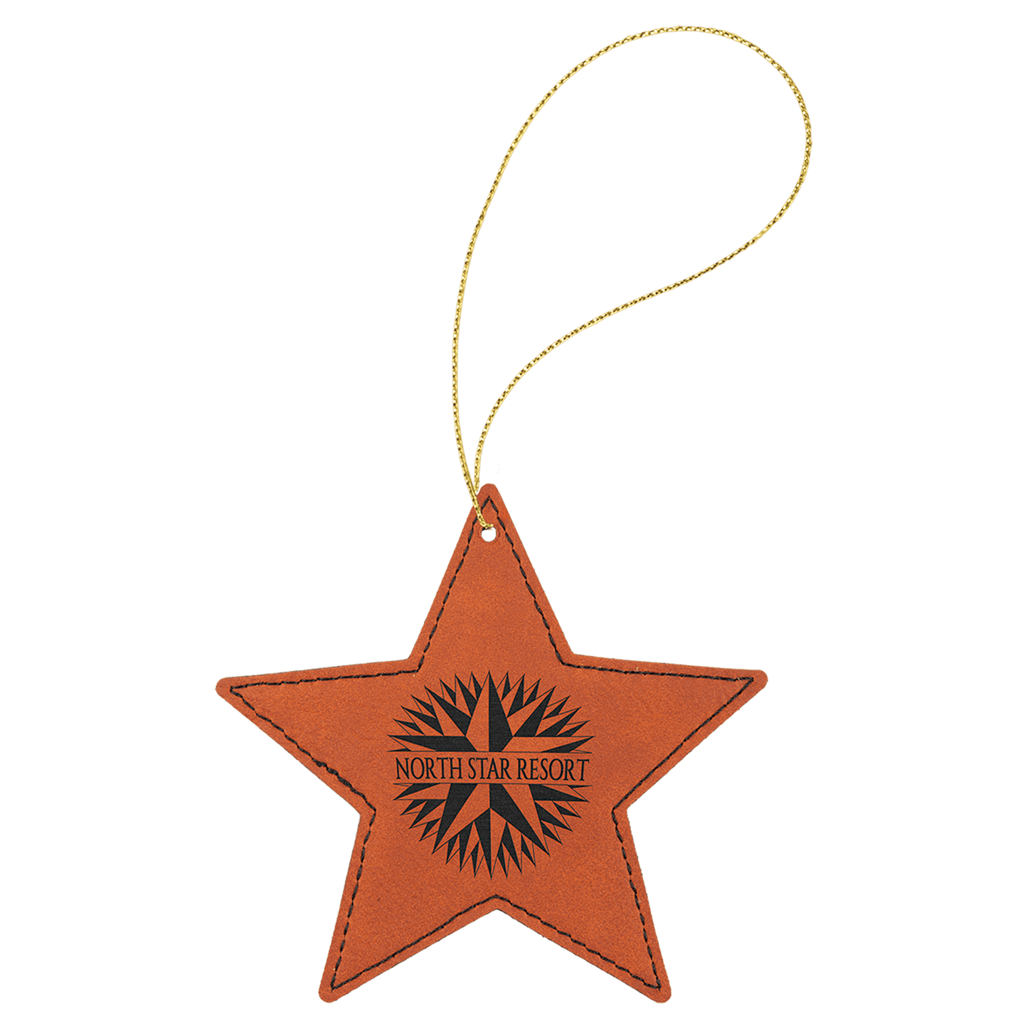 Leatherette Ornament with String - Custom