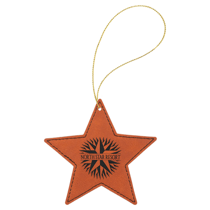 Leatherette Ornament with String - Custom JDS