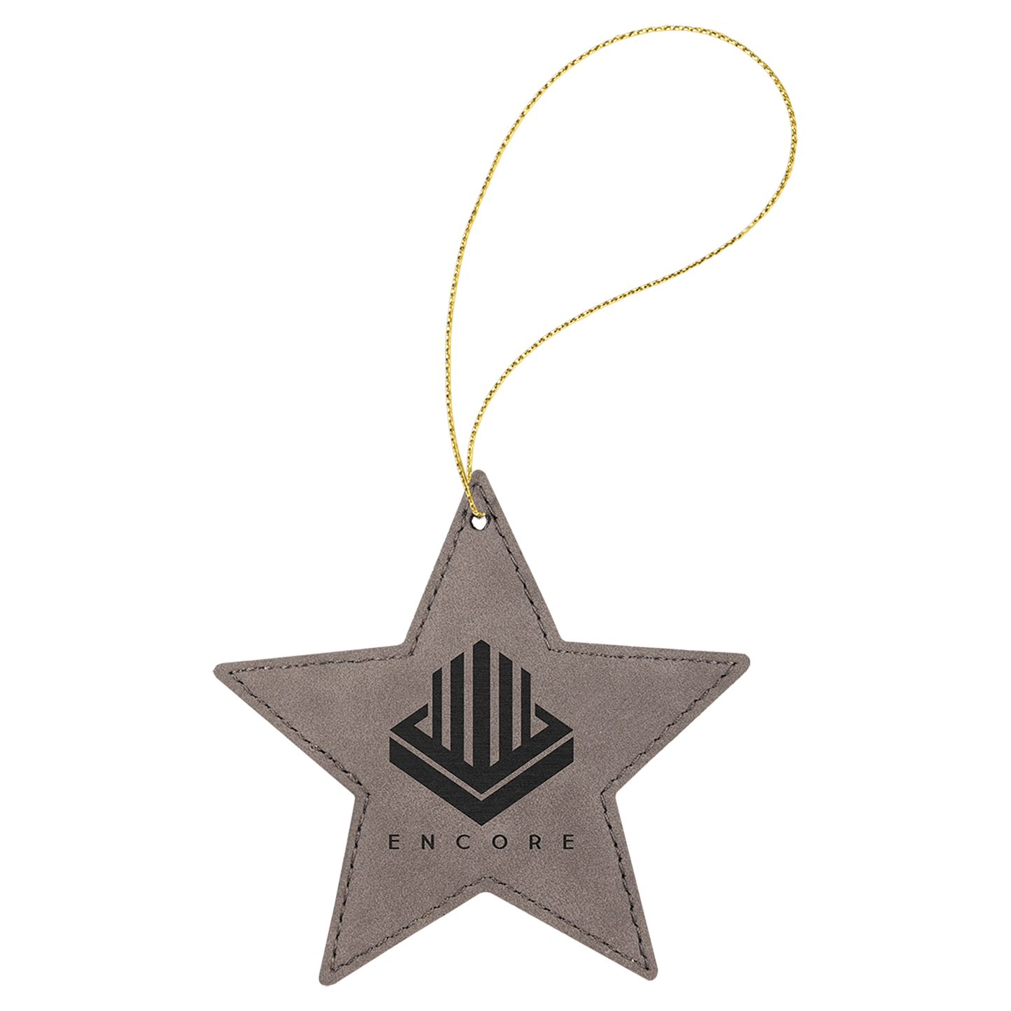 Leatherette Ornament with String - Custom