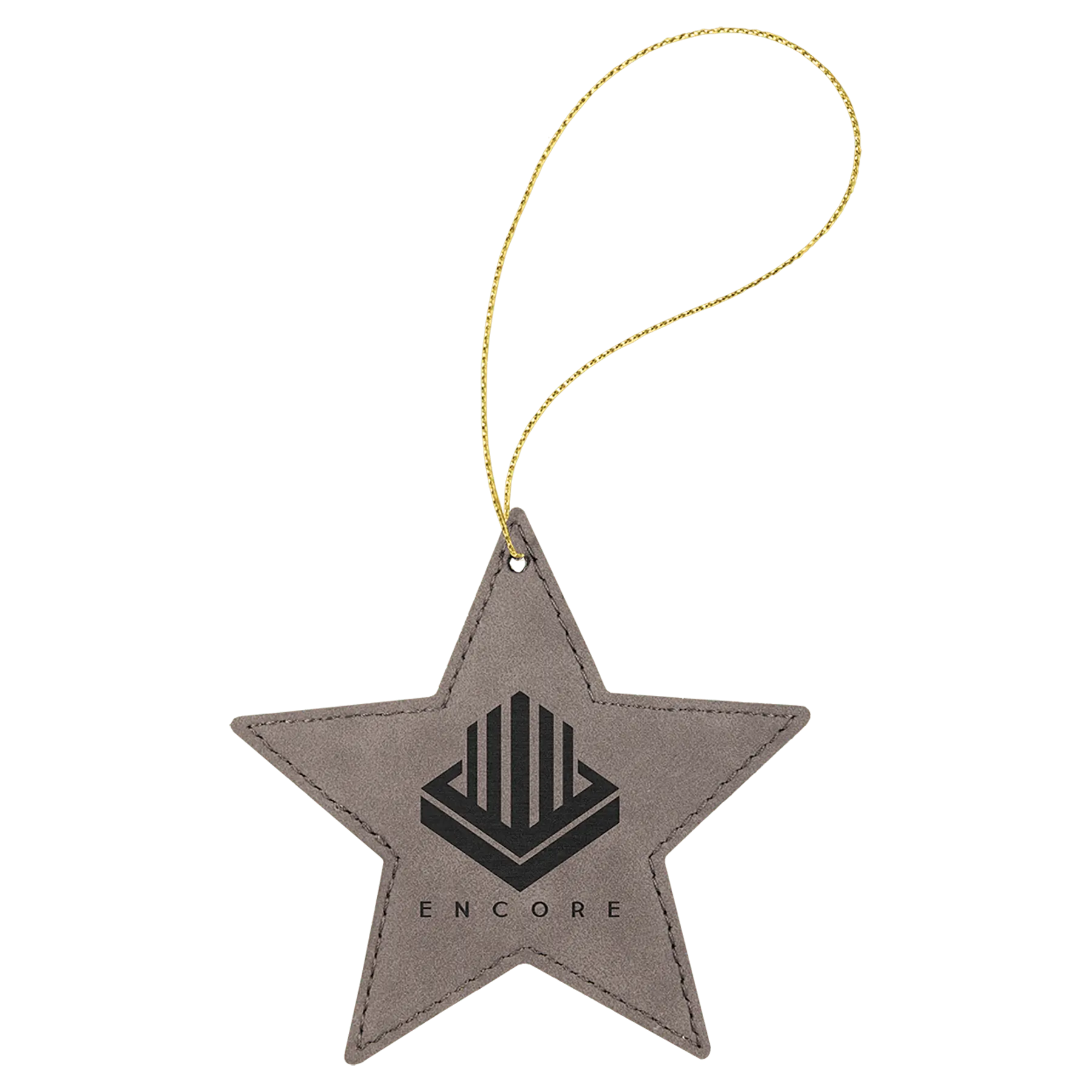 Leatherette Ornament with String - Custom JDS