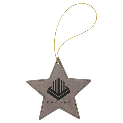 Leatherette Ornament with String - Custom JDS