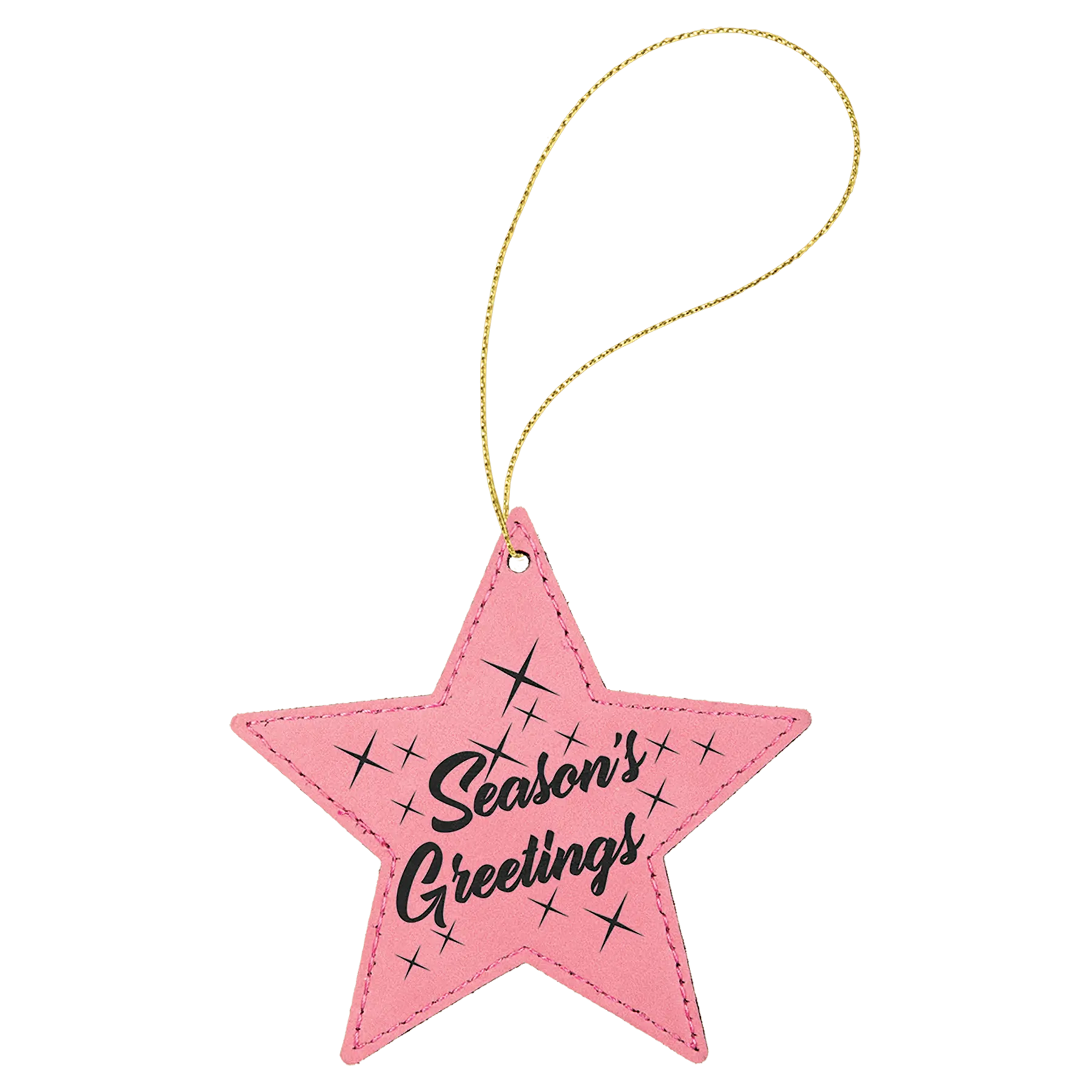 Leatherette Ornament with String - Custom JDS
