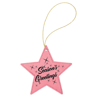 Leatherette Ornament with String - Custom JDS