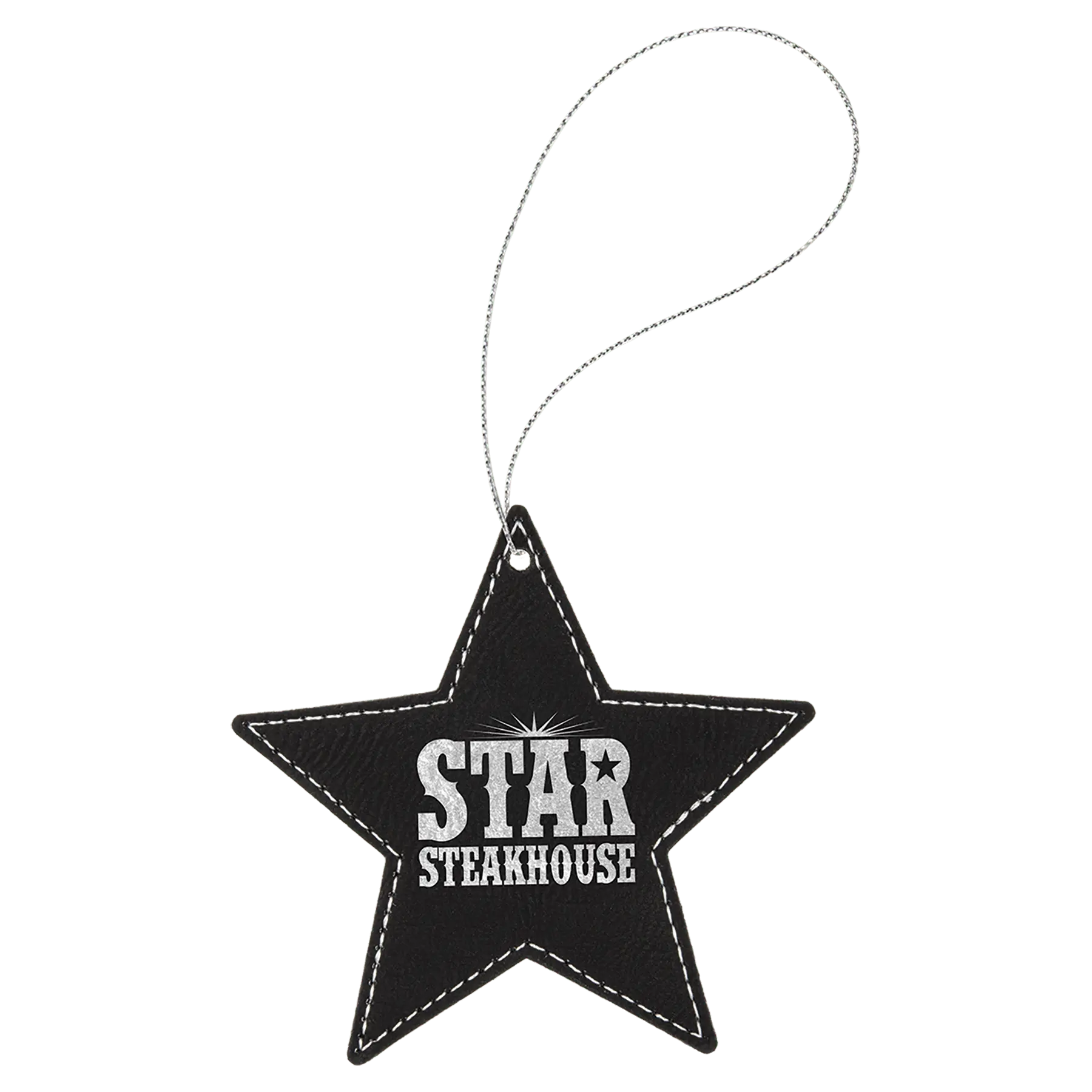 Leatherette Ornament with String - Custom JDS