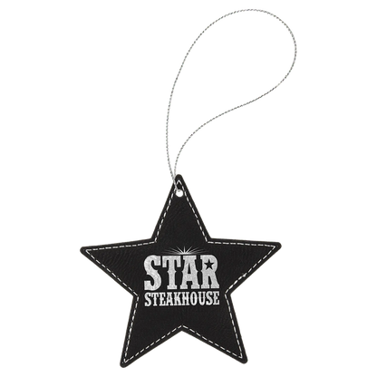 Leatherette Ornament with String - Custom JDS