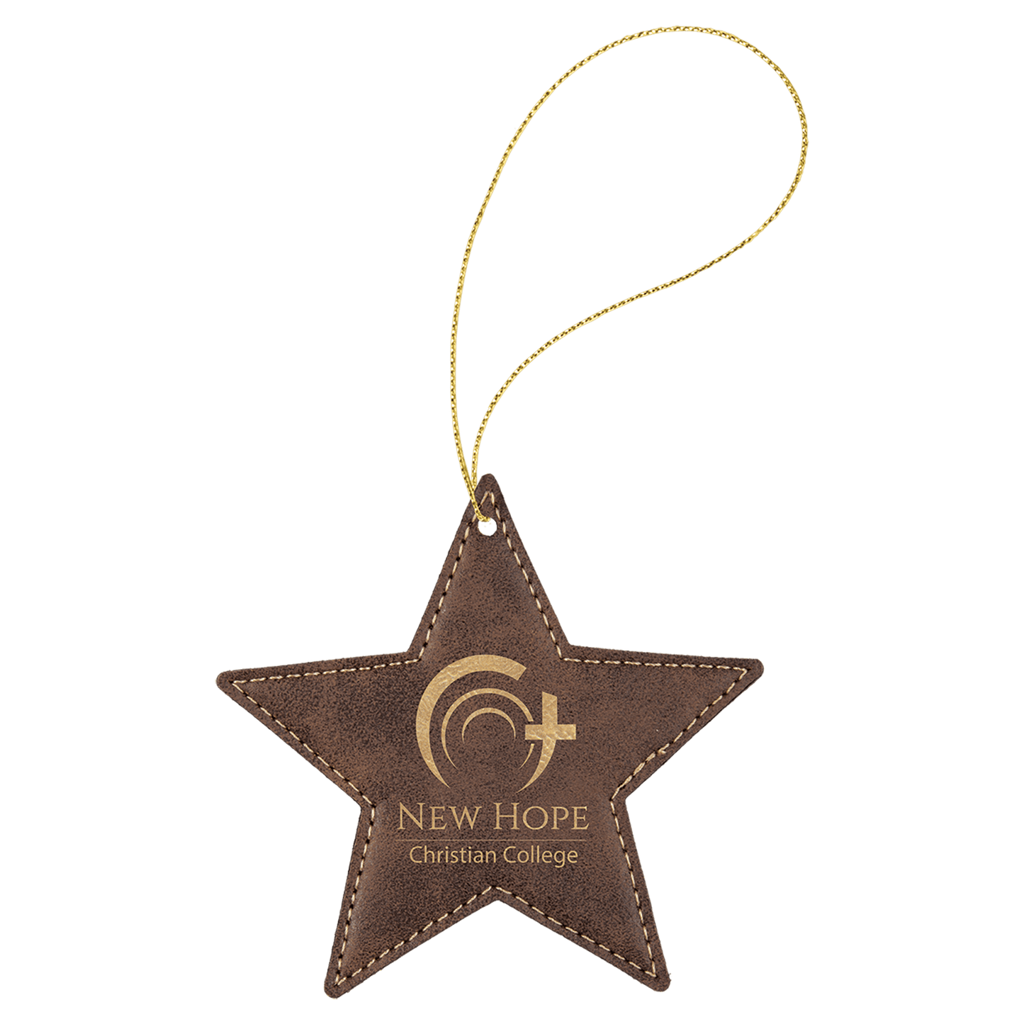 Leatherette Ornament with String - Custom