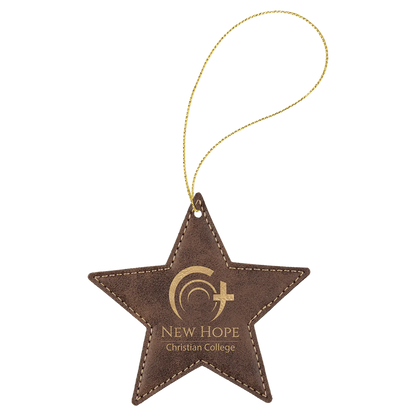 Leatherette Ornament with String - Custom JDS