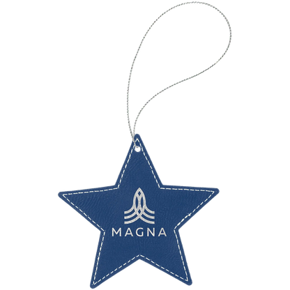 Leatherette Ornament with String - Custom JDS