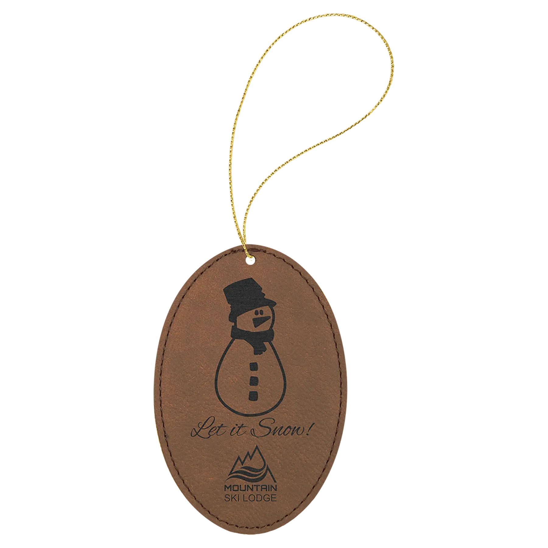 Leatherette Ornament with String - Custom JDS