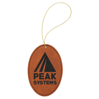 Leatherette Ornament with String - Custom JDS