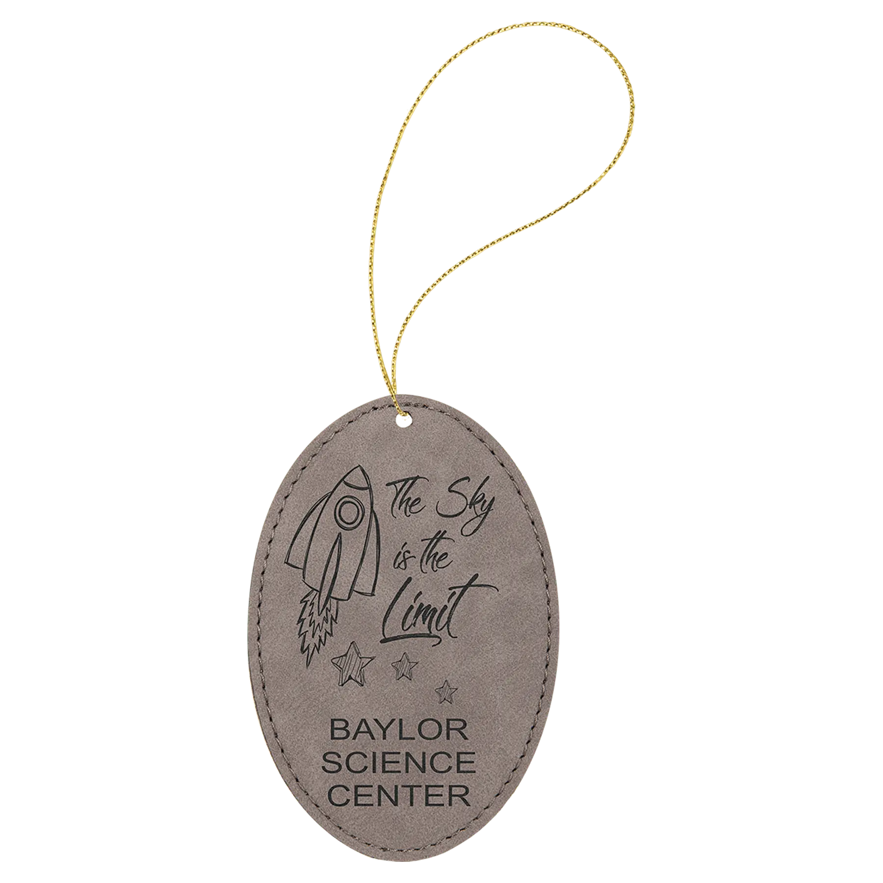 Leatherette Ornament with String - Custom JDS