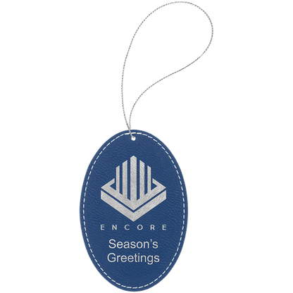 Leatherette Ornament with String - Custom JDS