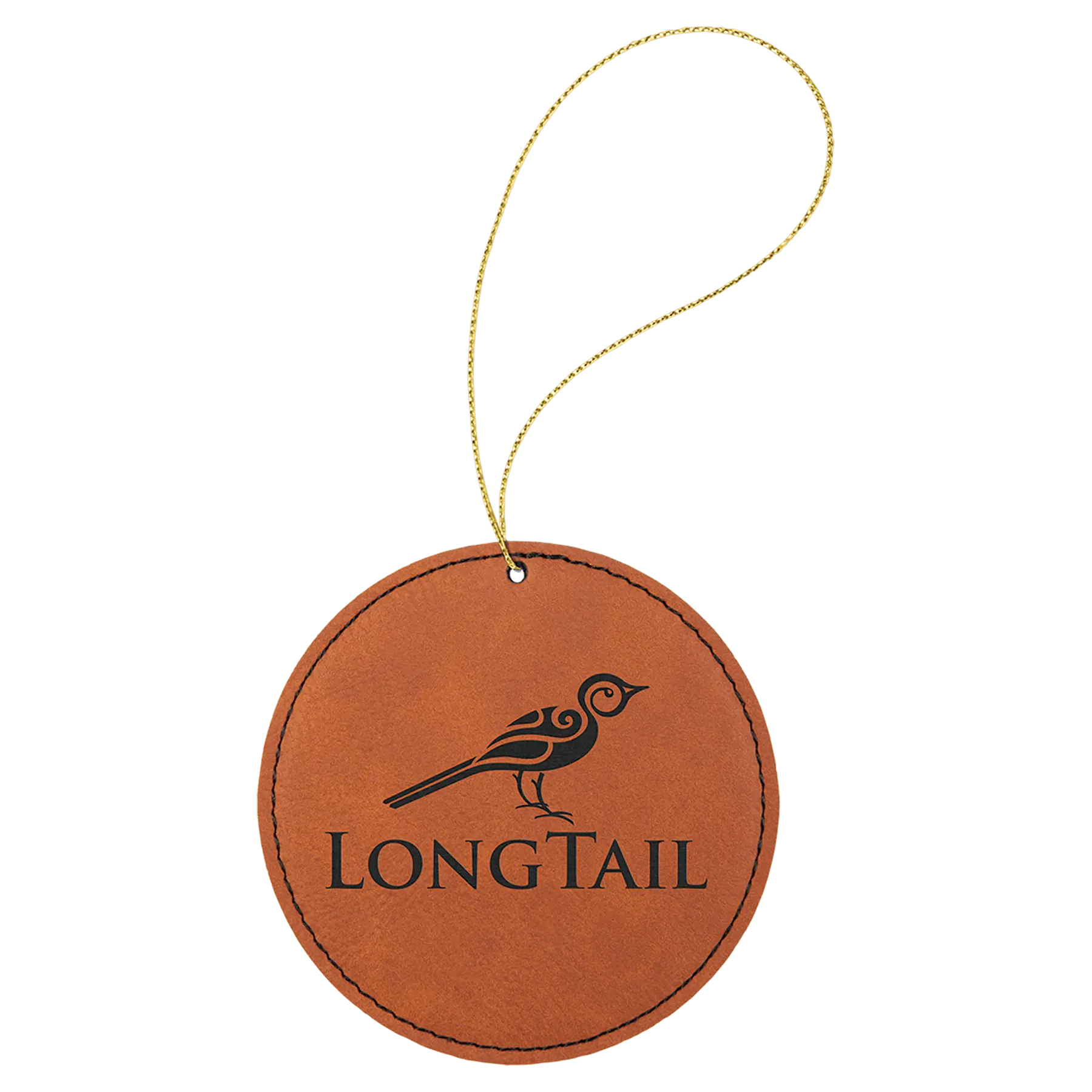 Leatherette Ornament with String - Custom JDS