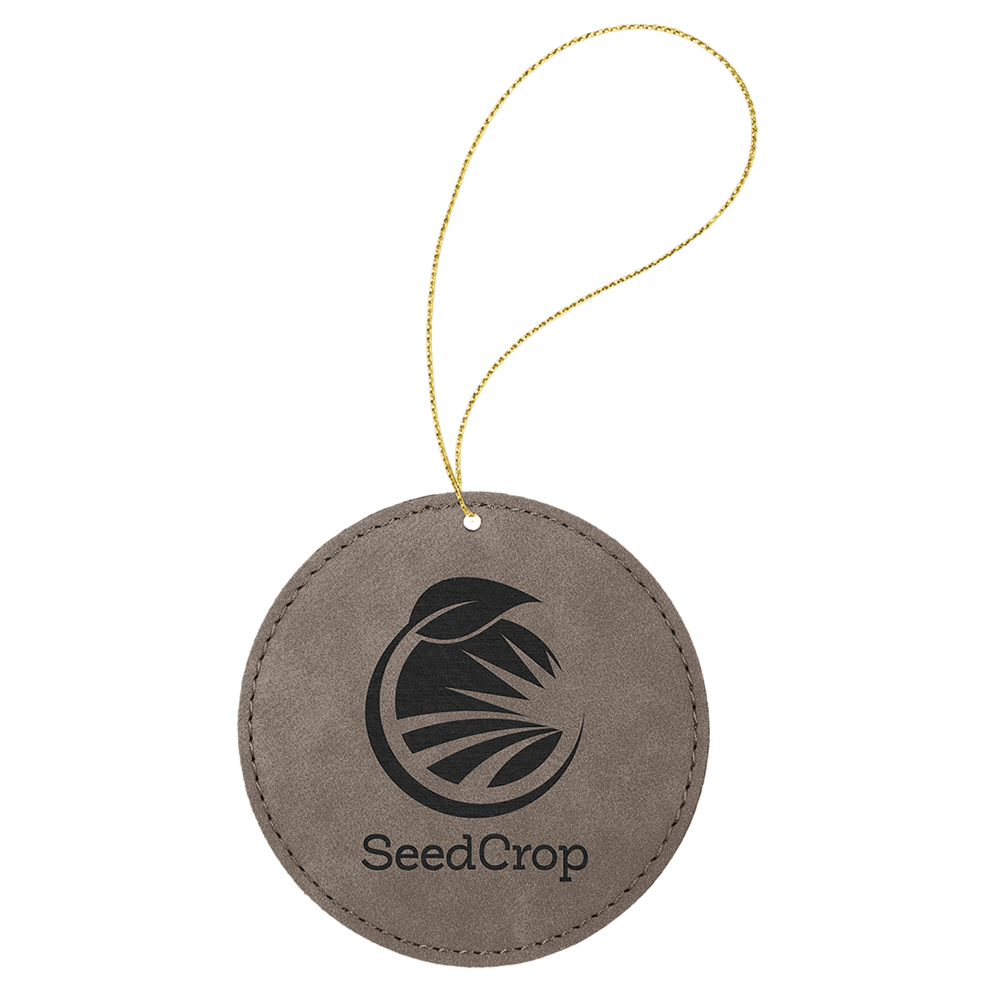 Leatherette Ornament with String - Custom