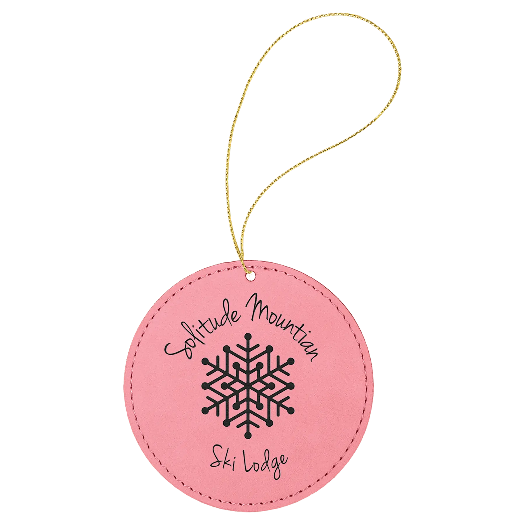 Leatherette Ornament with String - Custom JDS