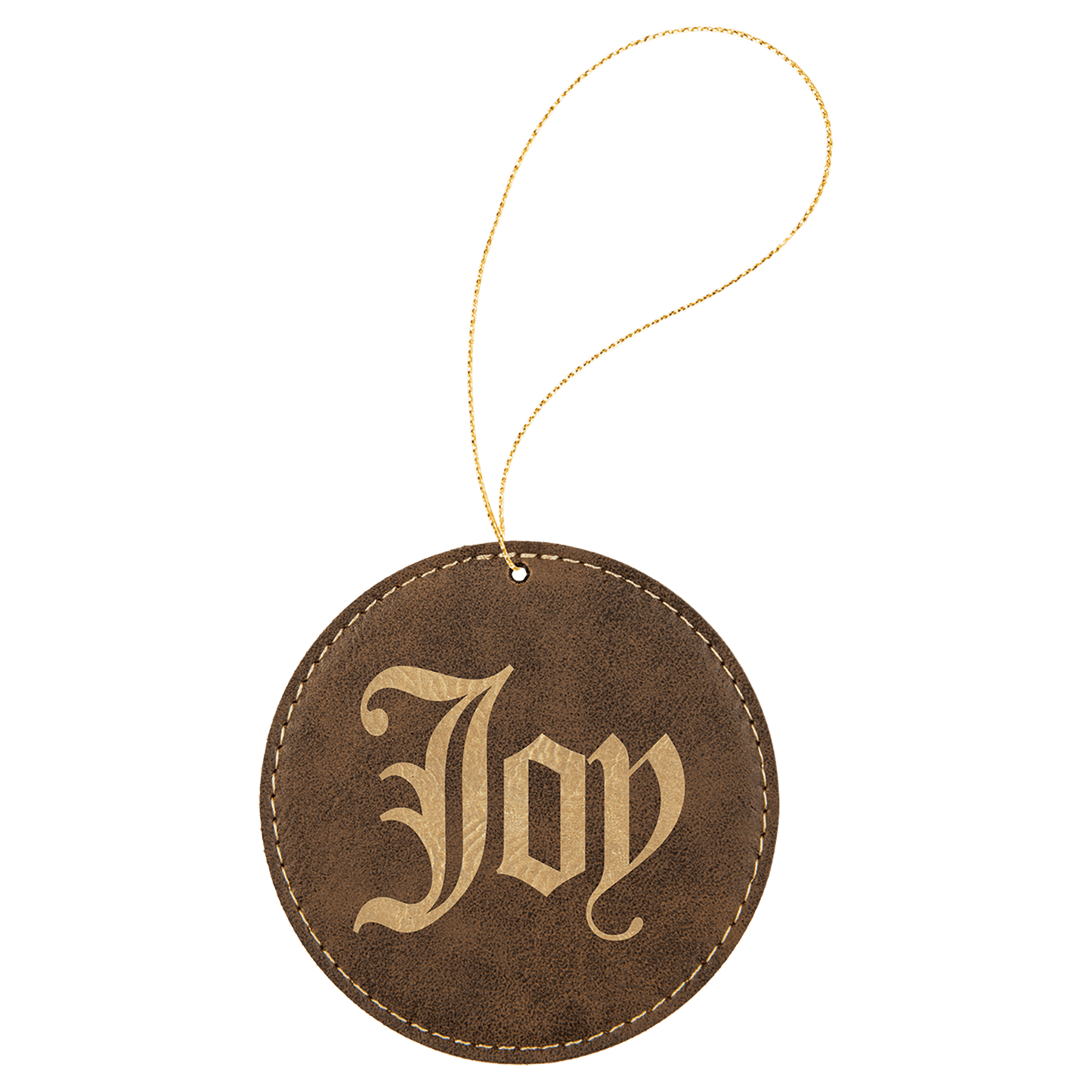 Leatherette Ornament with String - Custom