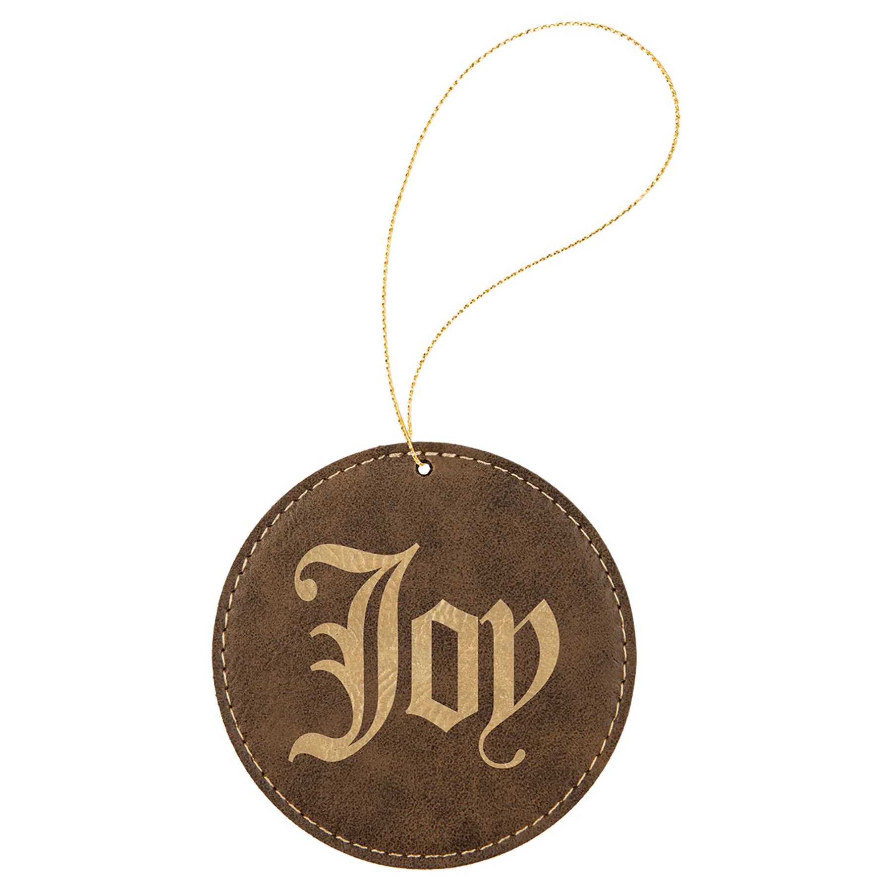 Leatherette Ornament with String - Custom JDS