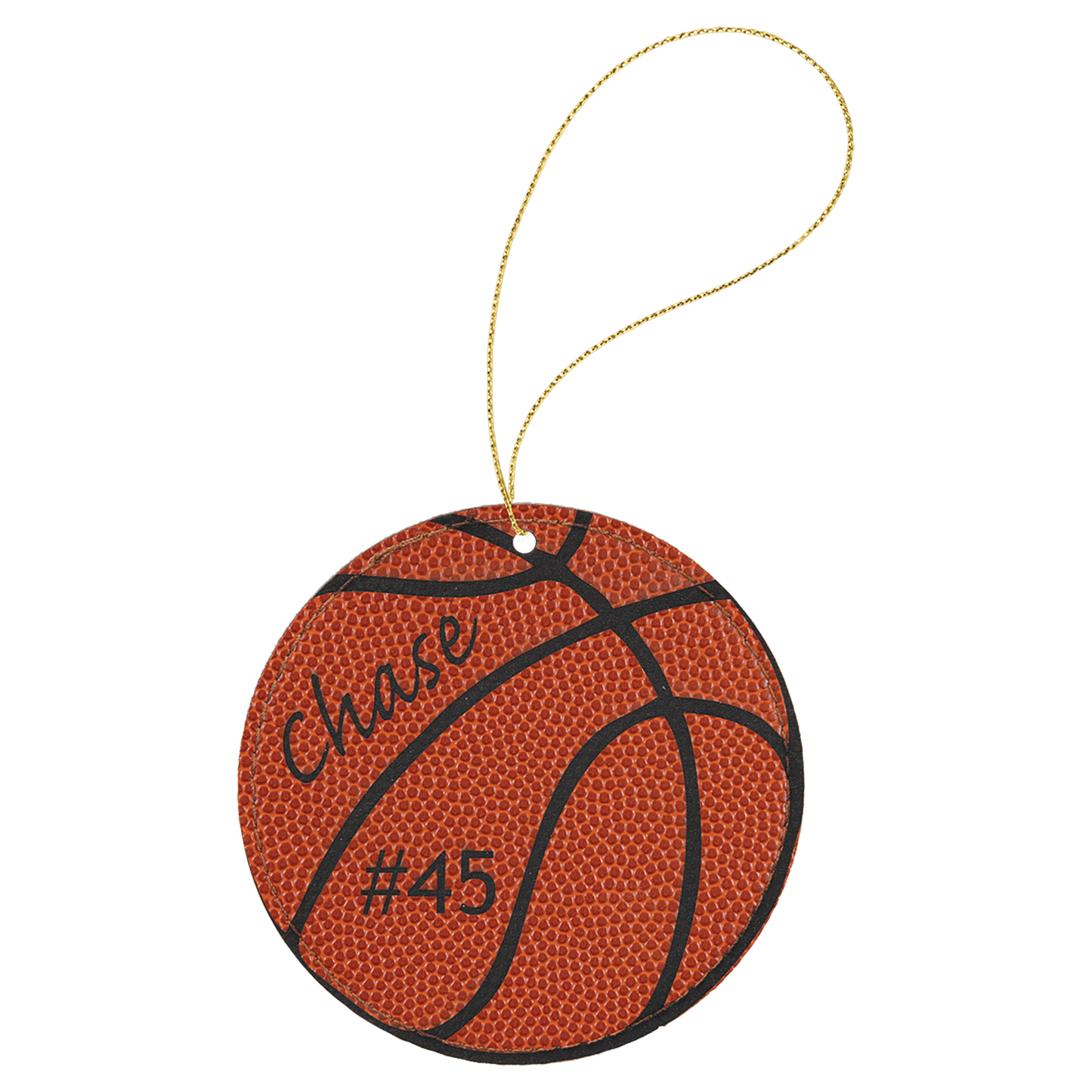 Leatherette Ornament with String - Custom