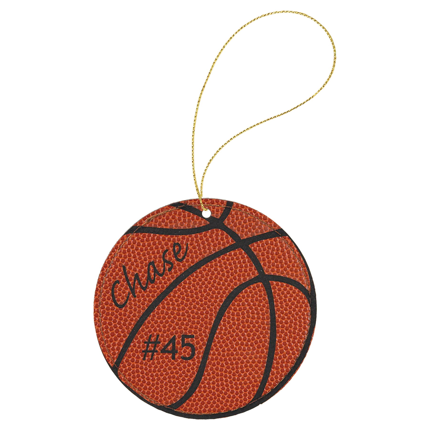 Leatherette Ornament with String - Custom JDS