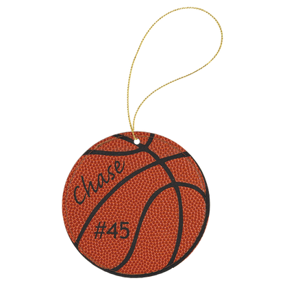 Leatherette Ornament with String - Custom JDS