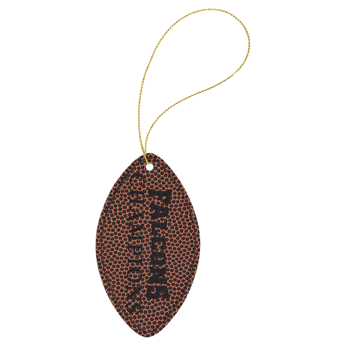 Leatherette Ornament with String - Custom