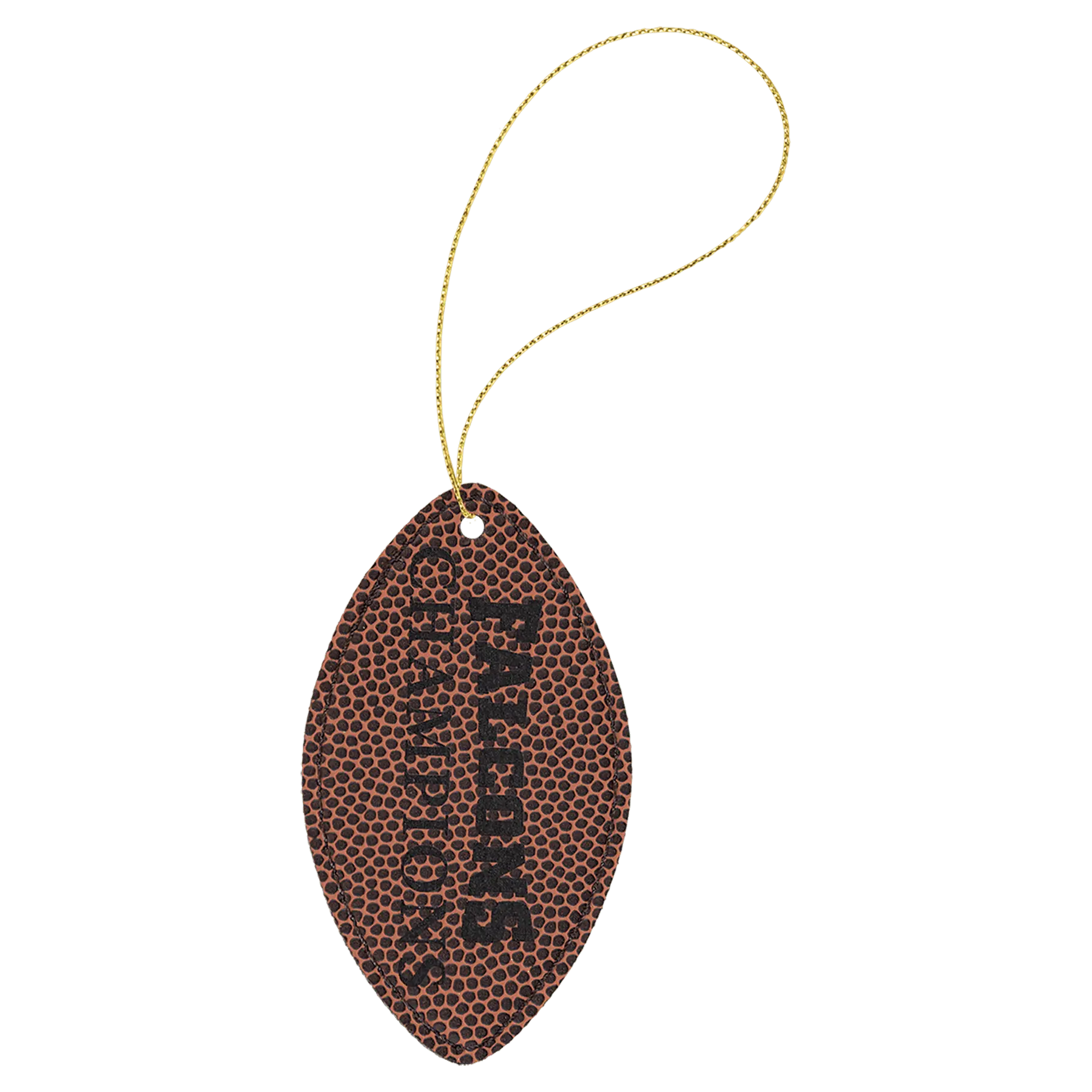 Leatherette Ornament with String - Custom JDS