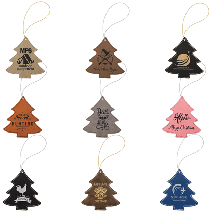 Leatherette Ornament with String - Custom JDS