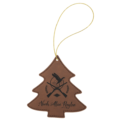 Leatherette Ornament with String - Custom JDS