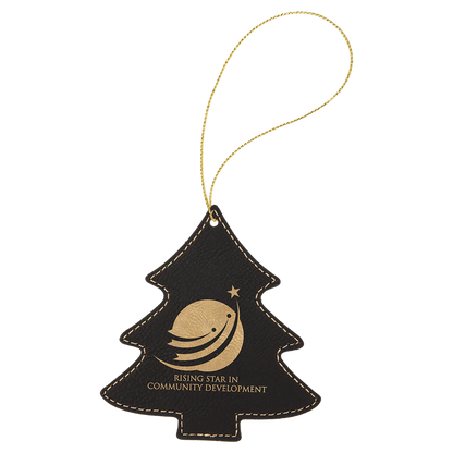 Leatherette Ornament with String - Custom JDS