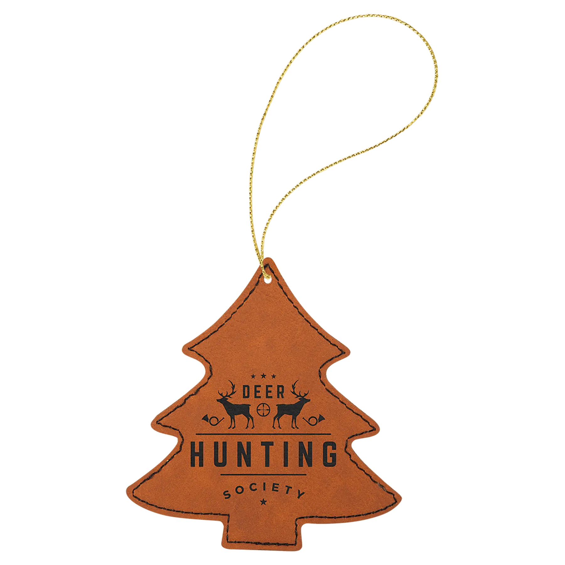 Leatherette Ornament with String - Custom JDS