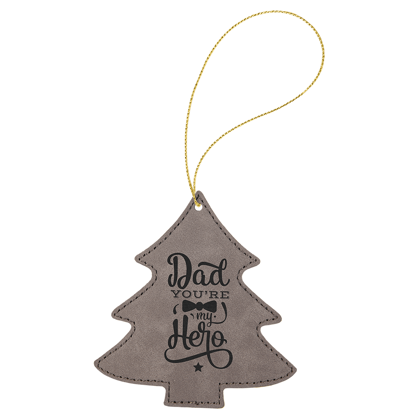 Leatherette Ornament with String - Custom