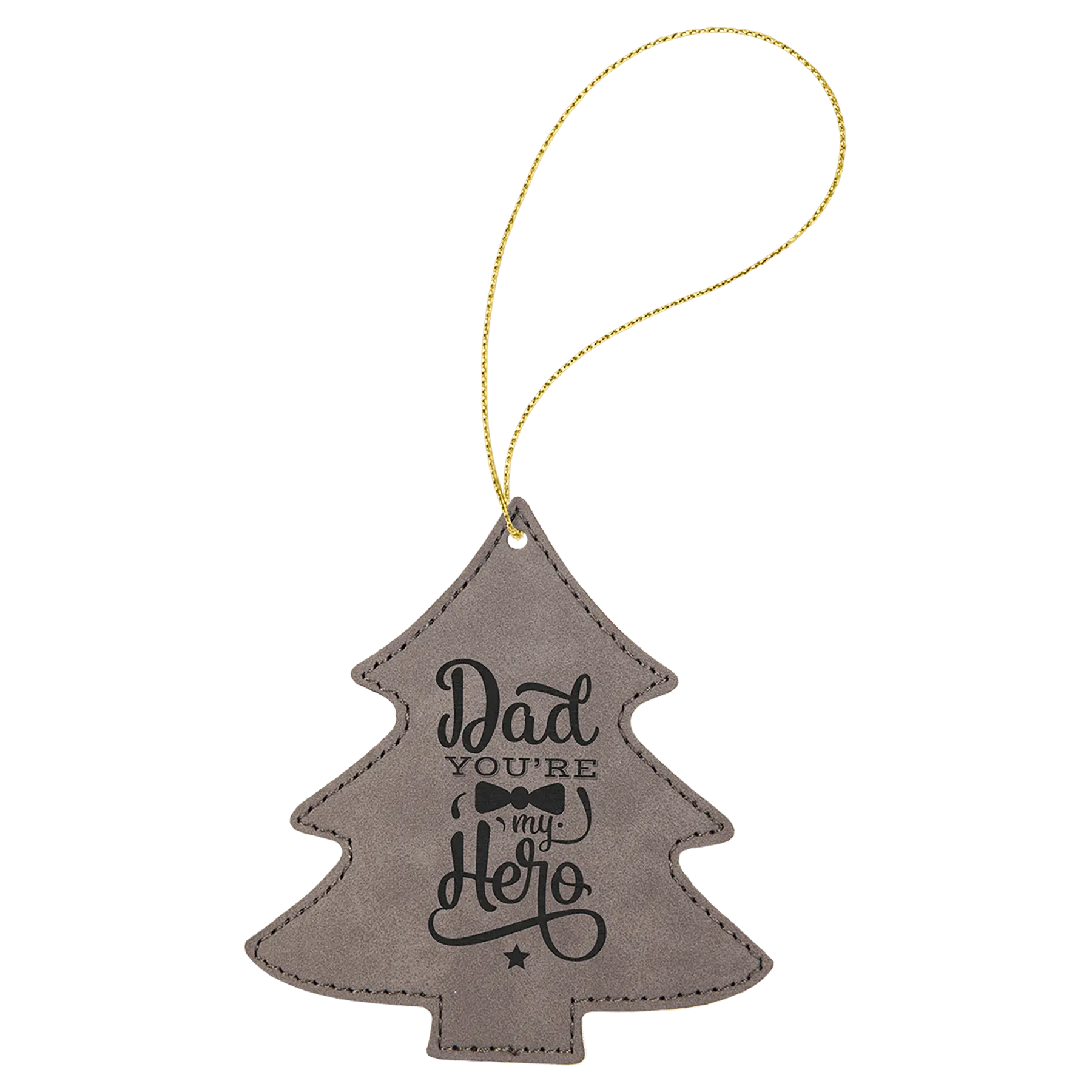 Leatherette Ornament with String - Custom JDS