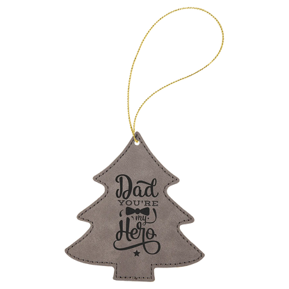 Leatherette Ornament with String - Custom JDS
