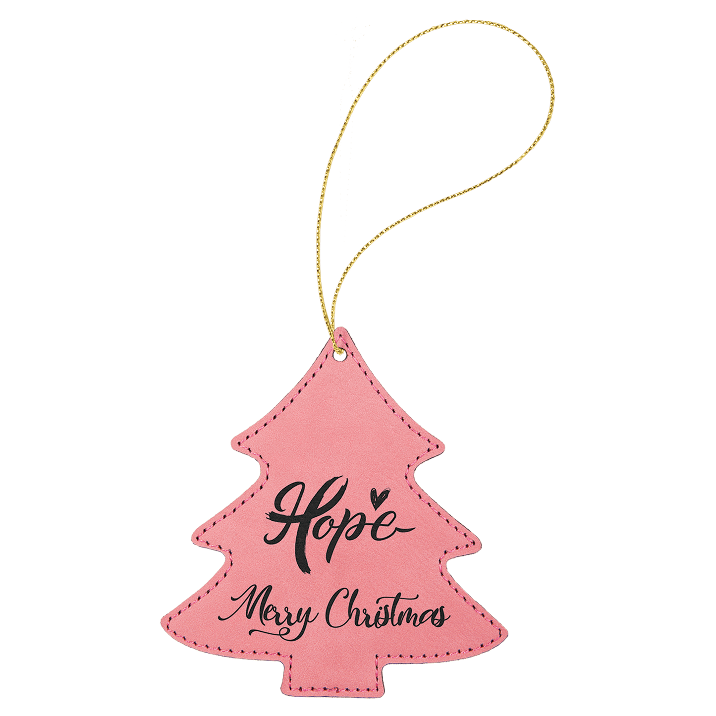 Leatherette Ornament with String - Custom