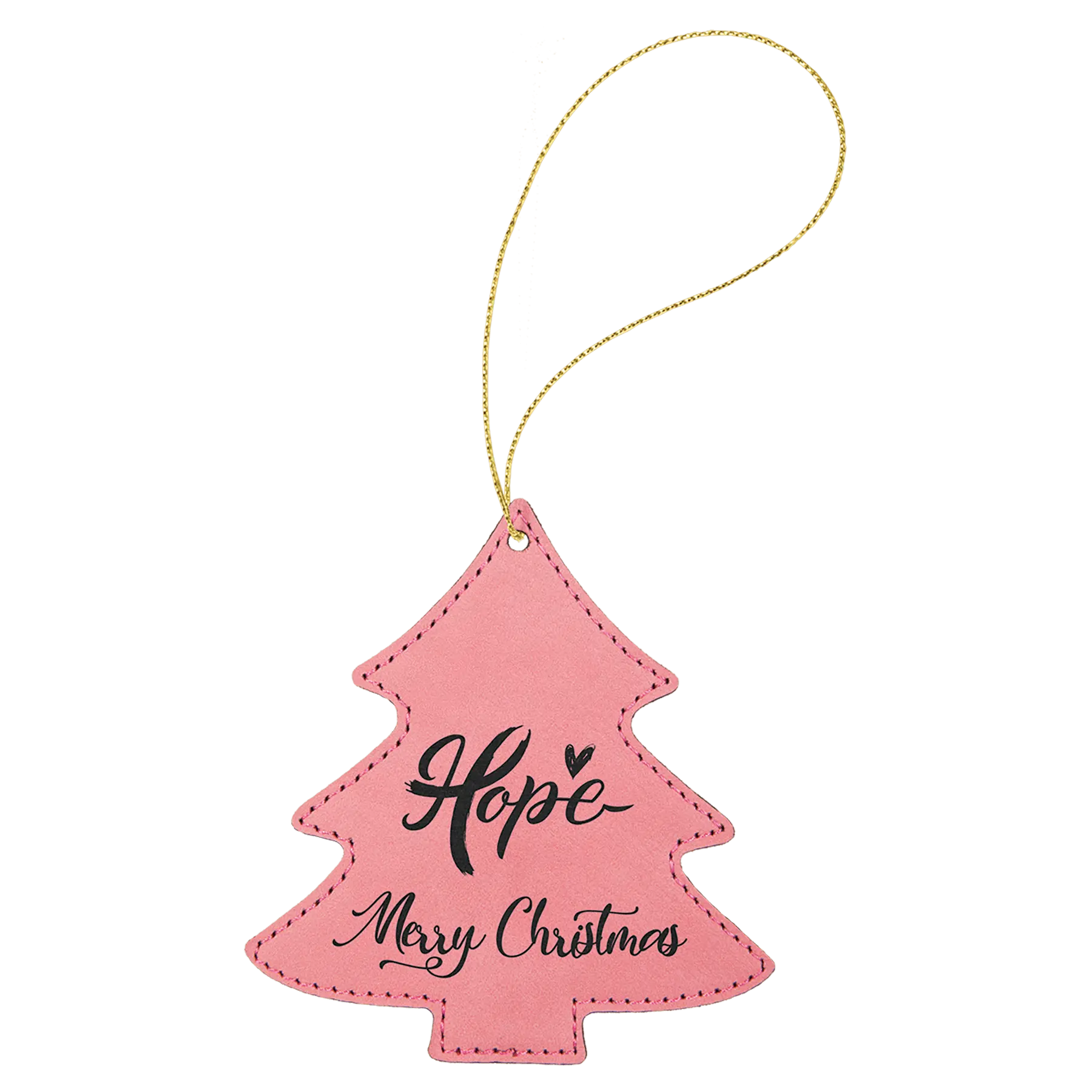 Leatherette Ornament with String - Custom JDS